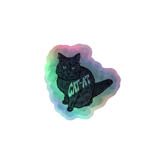 CAT-AT Holographic Sticker